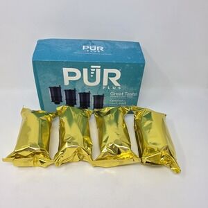 New! PUR Plus RF-9999 Faucet Water Filter Replacement 4 Pack ~ Mineral Core